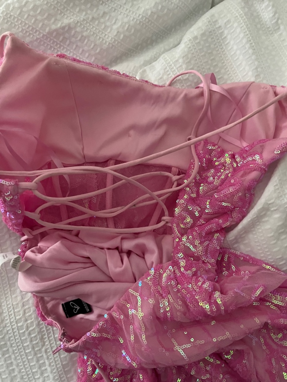 Pink sparkly Windsor dress - Picture 5 of 6
